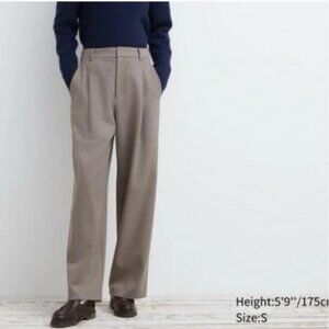 Uniqlo x Comptoir des Cotonniers Brushed Jersey Pleated Wide Pants Size M